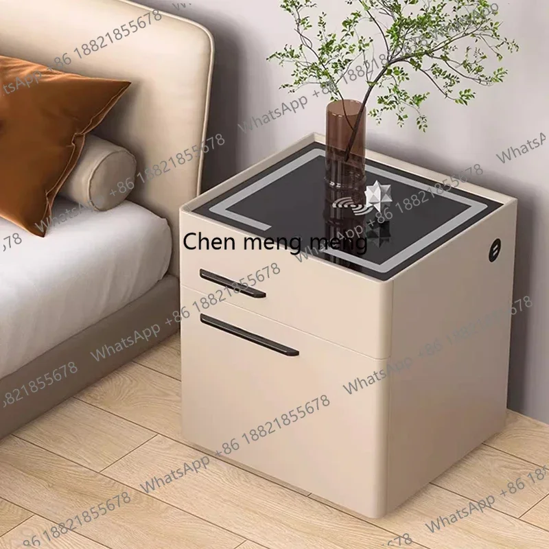 

White Drawers Bedside Table Wood Luxury Nordic Storage Nightstand Corner Cabinets Organizer Mesitas De Noche Hotel Furniture