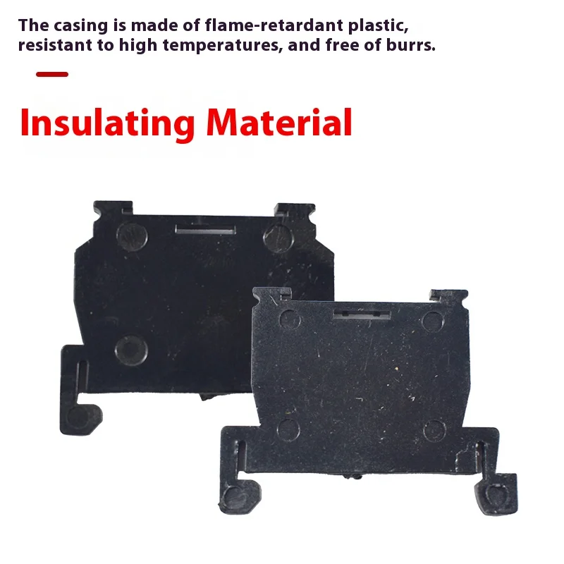 Pure Copper TBR-10/20/30/60/100A Terminal Block Combined Guide Rail Fixed High-power Terminal Block