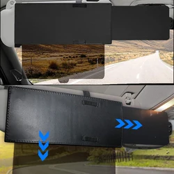 Car Sun Visor Extender Sunshade Extension Board Shield Blocker Front Side Window Shade Anti Glare For Cars Interior Accessories