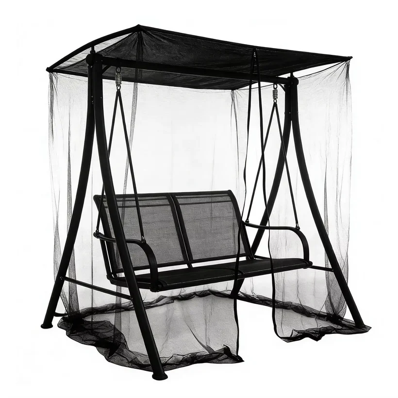 Mosquito net  Portable Swing cover With zipper waterproof   canopy Foldable Polyester mesh for swing chairs hammocks Pavilion