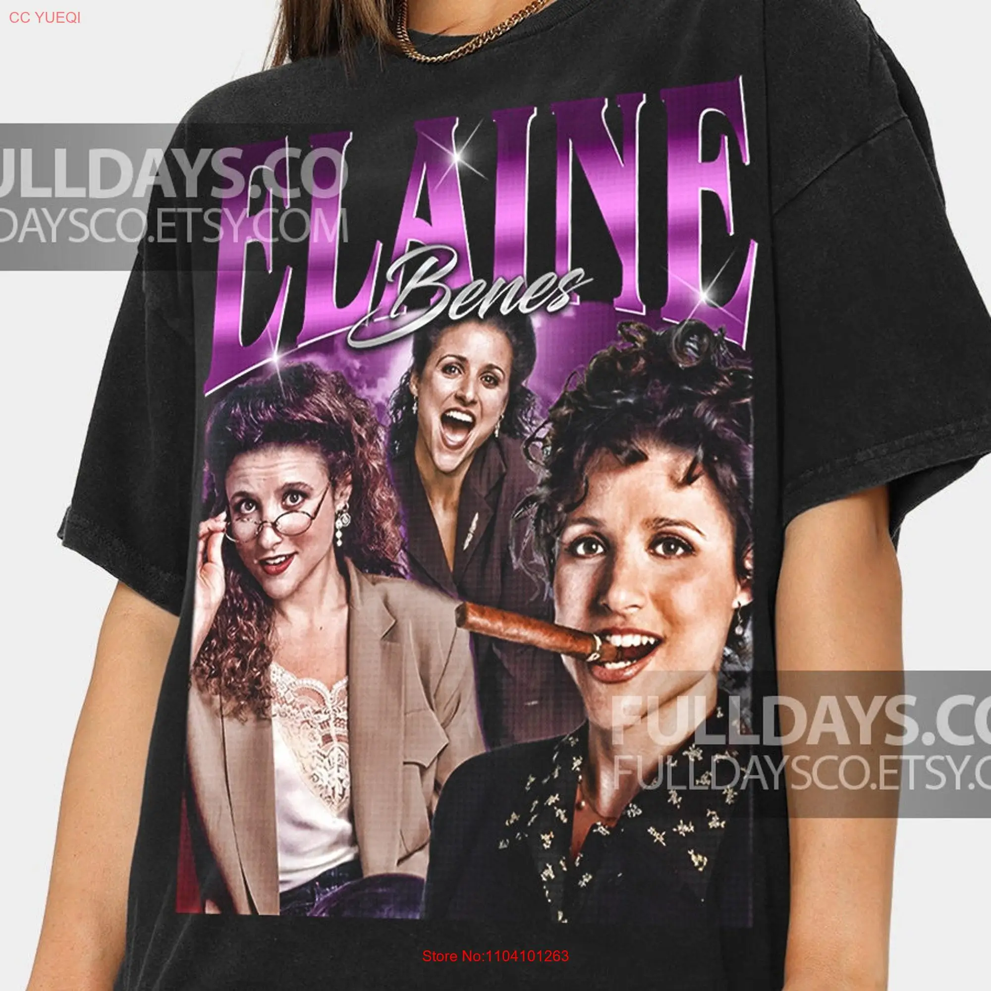 Limited Elaine Benes TV Series Vintage Inspired T shirt For Woman and Man  long or short sleeves