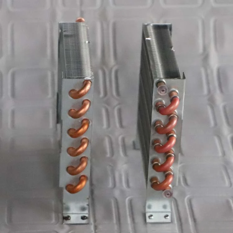 مكثف CP2x6x120 مشعاع صغير مبادل حراري صغير أنبوب نحاسي زعنفة نوع تبريد الهواء المبخر الصغير #5