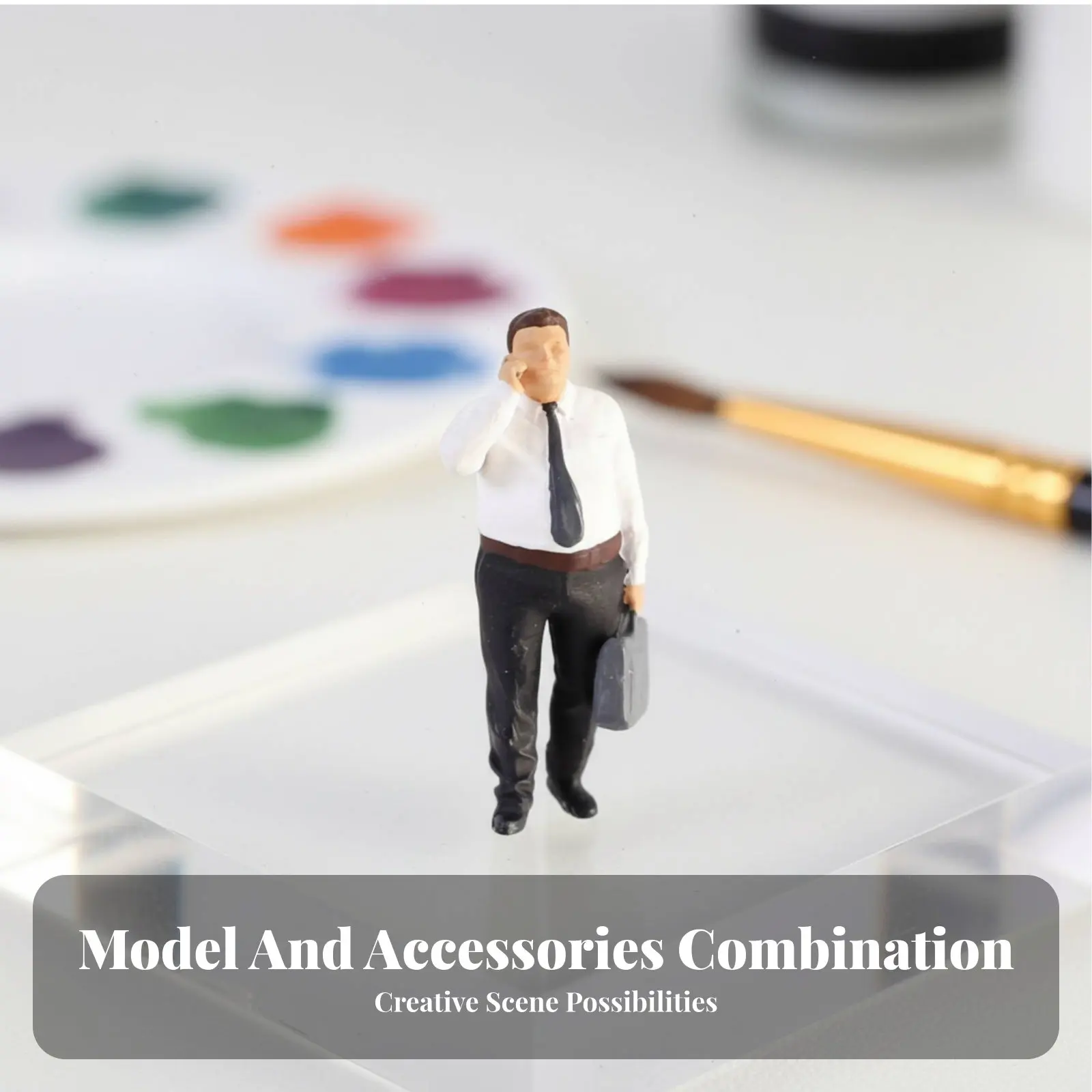 

Миниатюрная фигурка человека в масштабе 1:64, креативный подарок, расписанная вручную модель бизнесмена, реалистичные черты, миниатюрная фигурка человека для диорамы