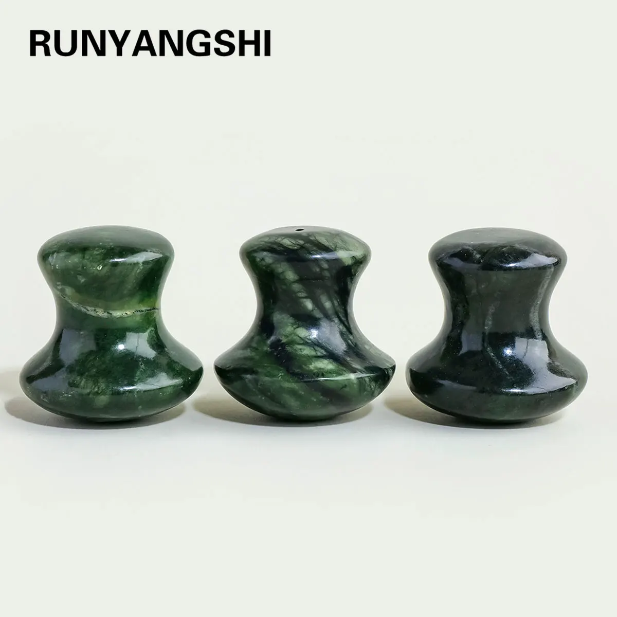 1PC Natural Green Xiuyu Jade Wand | Serpentine Jade Hand-Carved Massage Tool | Healing Crystal Decor, Feng Shui Magic Gift Figur