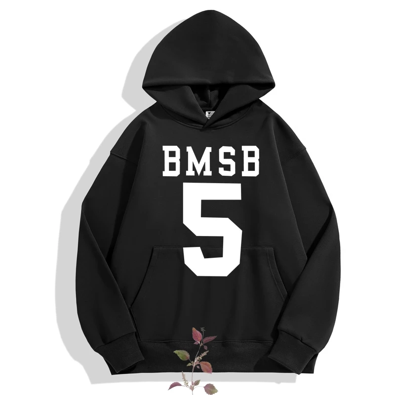 

Number Five Printing Men Women All-match Beams Hooded Sweatshirts Black White Unisex Sporty Beams Japan Tops