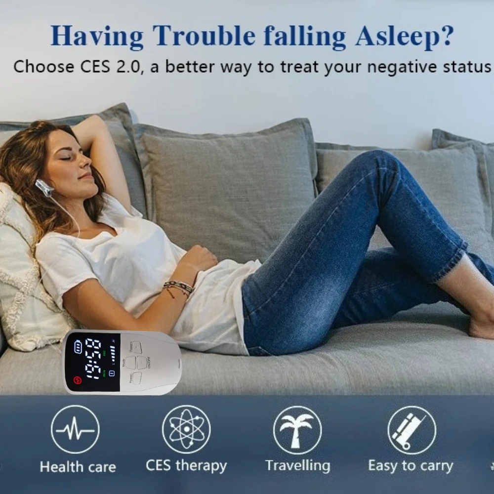 

Brain stimulator vagus nerve stimulation device for Insomnia Relief, Stress,Anxiety,Depression