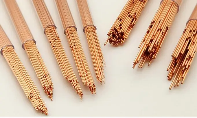 

1.5*400mm single hole copper tube for Drill EDM OD1.5X400L copper electrode tube copper pipe for EDM drilling EDM piercing tube