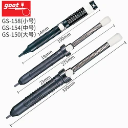 Japan GOOT GS Desoldering Pump Large Medium Small Sizes Self-Cleaning Anti-Static Manual Solder Sucker Light Strong Repair Tools