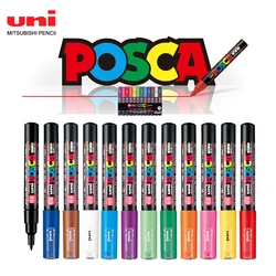 1 Pcs Uni Posca Marker-Extra Fine Point PC-1M Poster Advertising Graffiti Painting Supplies Waterproof Pigment Ink Art Supplies