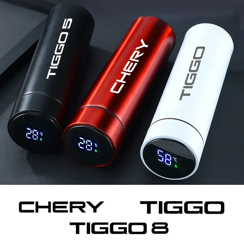 

Car 500ml Intelligent Temperature Display Insulating Cup For Chery Tiggo 3 4 5 7 Pro 7Plus 8 Plus Arrizo 7 GX 5x EQ7 Fulwin 2 A3