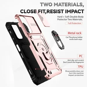 Casing Ponsel Dorong Braket Cincin Pelindung untuk Xiaomi Redmi Note 11 10 9 8 Pro Ma 9S Prime Poco X3 NFC X4 M4 4G 5G Penutup XiaoMi 11 11T 10 sampul belakang redmi 8 penjualan terbaik - №