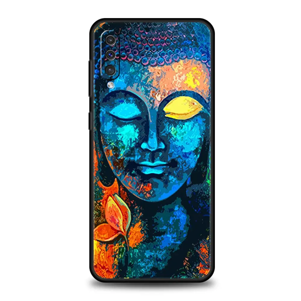 For Samsung Galaxy A52 A42 A14 5G Phone Case A22 A32 A12 A70 A50 A40 A20s A30 A10s A20e A02 A04S Mandala Chakra Gautama Buddha