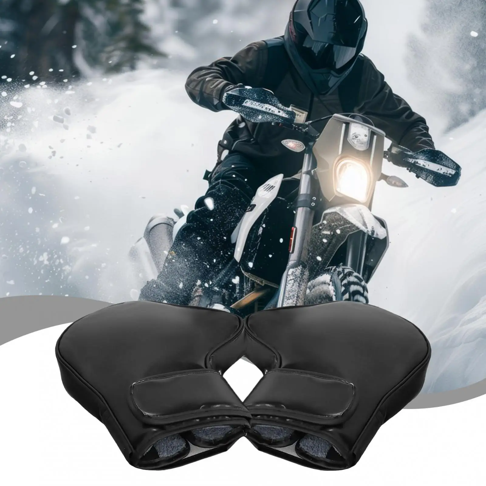 

Motorcycle Handlebar Muffs Gloves Winter Hands Warmer for Snowmobile