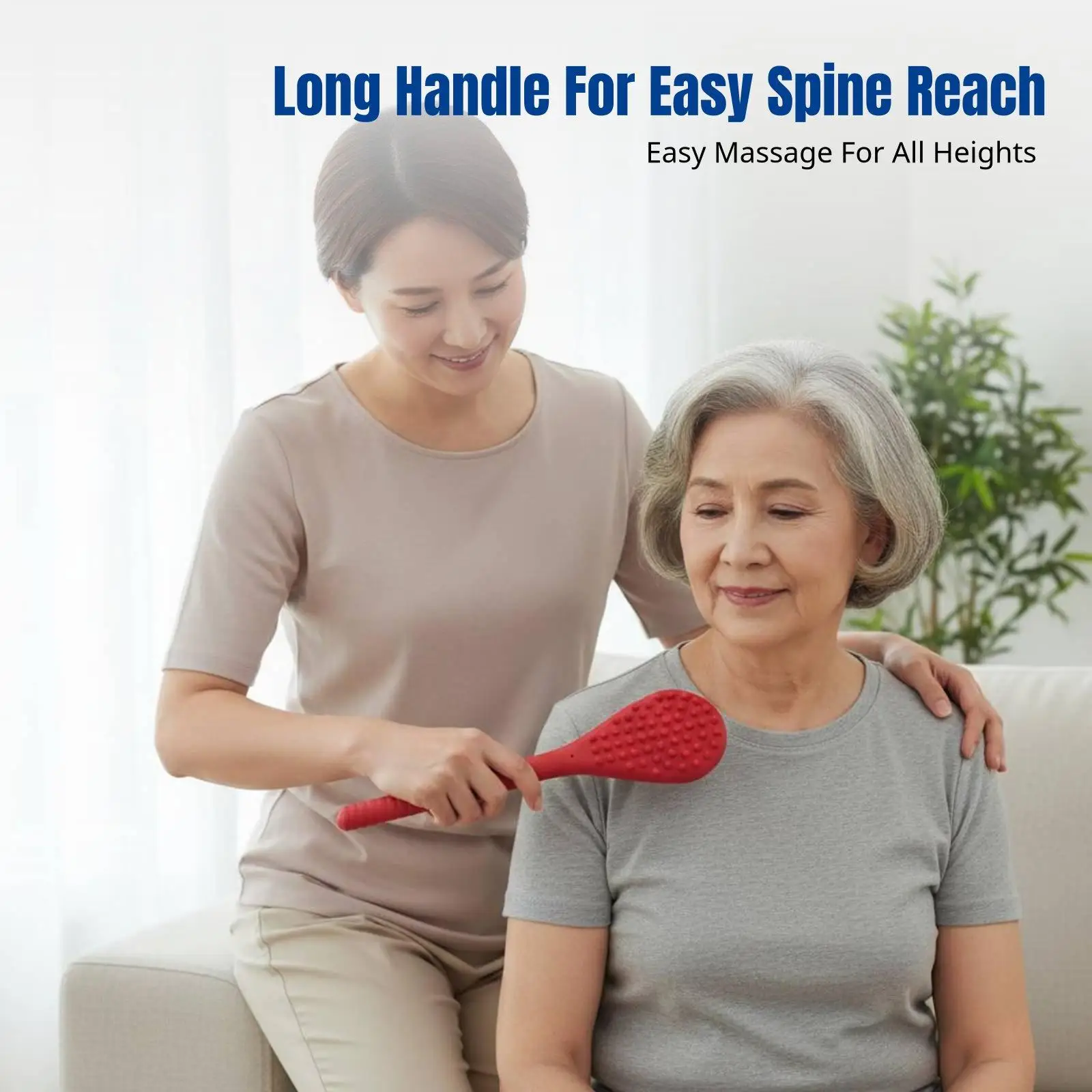 Weighted Silicone Massage Patting Board, Extended Spine Acupoint Massager for Elderly