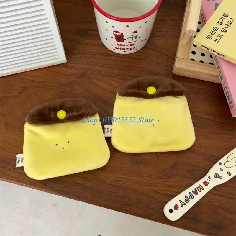 

A3PE Trendy Earphone Case Coin Soft Fabric Lipstick Storage Bag For Students