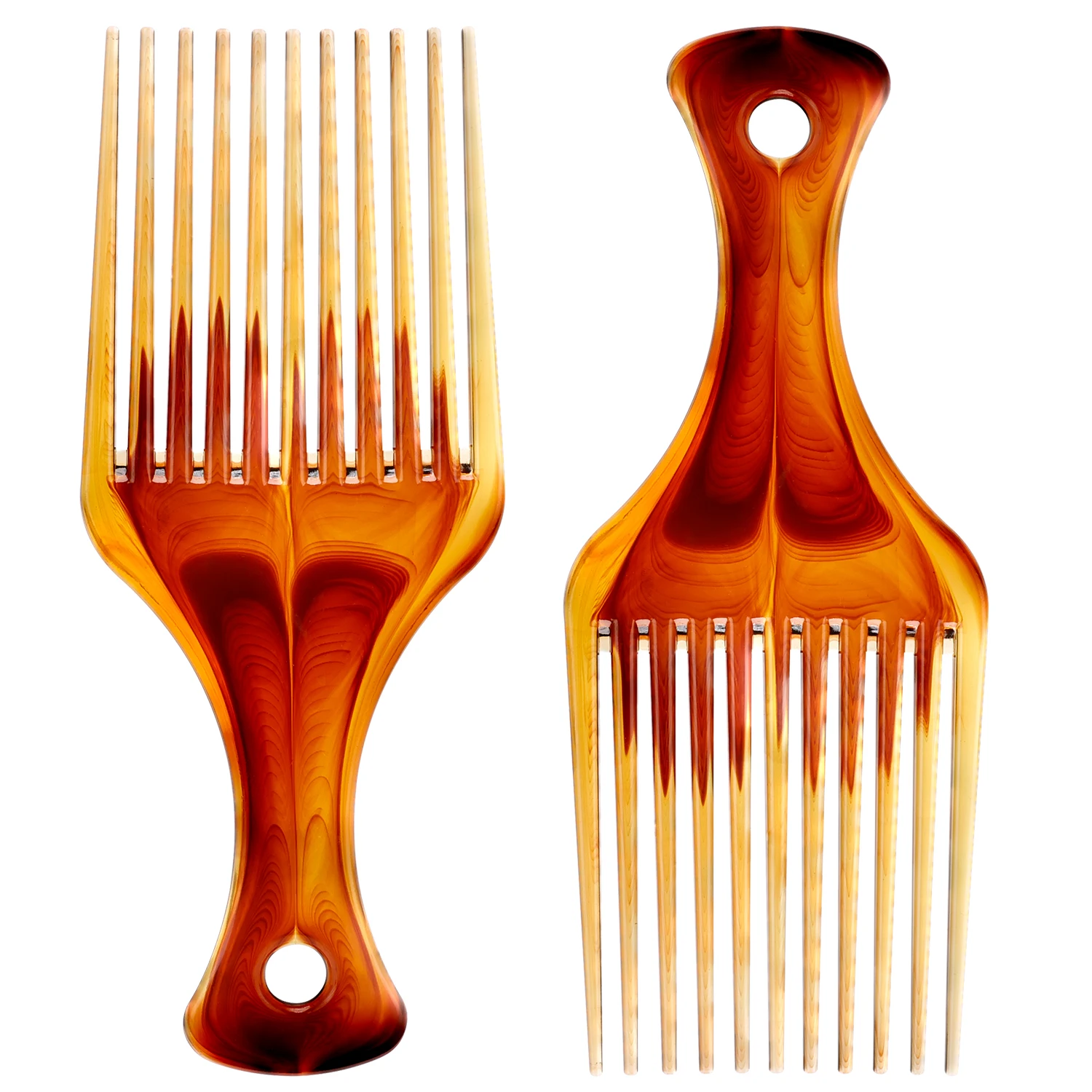 

Barbershop Salon Afro African American Pick Comb Brush Hairdressing Tool for Straight Hair Oil Head Home DIY Hairstyle Tools