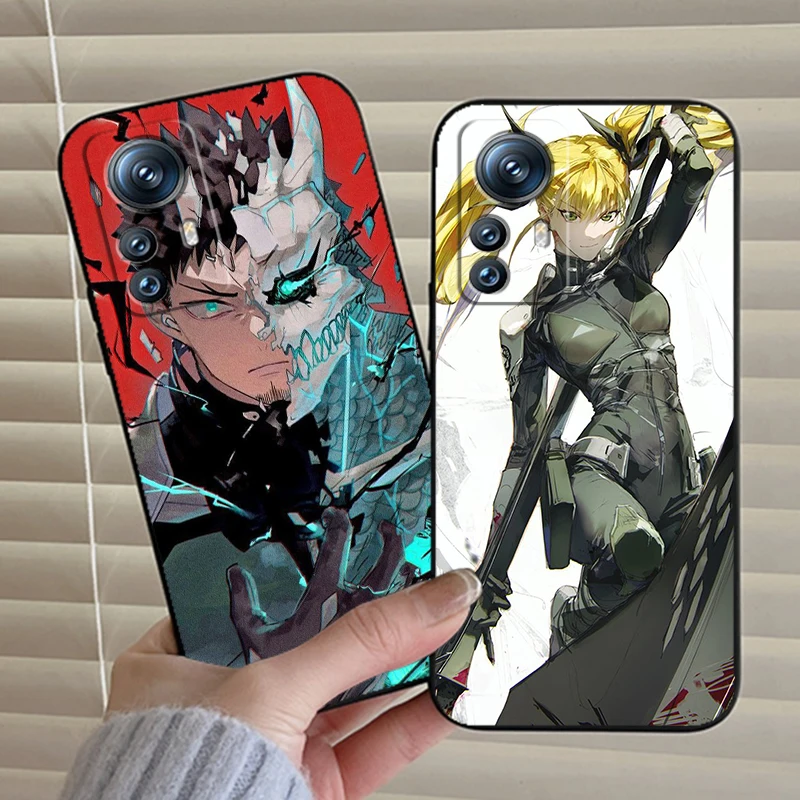 Anime K-Kaiju Nr. 8 Cool Voor Xiaomi Mi 14 13T 13 12T 12 11T 11i 11 10T 10 Pro Lite Ultra 5G Zwart Zacht Telefoonhoesje