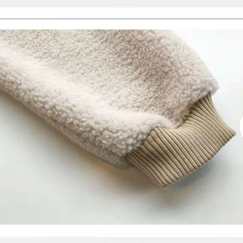 レディース レザー＆ファー パッチワーク フェイクファー ジャケット ジップアップ ラペル付き プラッシュコート 冬用 厚手 ファー ジャケット ジップアップ ラムファー ふわふわトップス