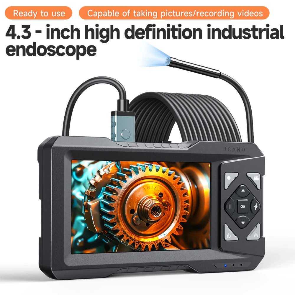 

Digital Industrial Endoscope Camera Sewer Pipeline Cleaning Tool Automotive Engine Maintenance Borescope IP67 Waterproof Probe