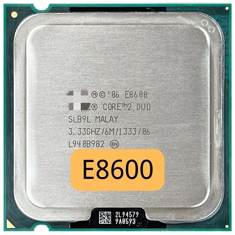 Core 2 Duo E8600 3.3 GHz Used Dual-Core CPU Processor 6M 65W LGA 775