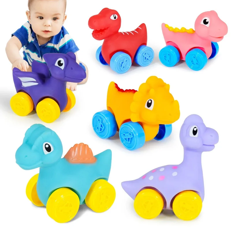 Mini-sturzsicheres Tier ohne Kanten verschiebbar, Cartoon-Emaille-Auto für Kinder, Emaille-Auto, das im Wasser spielt, Baden, Babyspielzeug