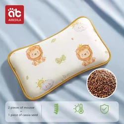 AIBEDILA-Coussin de protection de la tête pour bébé, oreiller de dessin animé pour enfants, berceau pour enfants, lambeaux de glace pour dormir, coussins de graines de cassia, repos de sauna doux