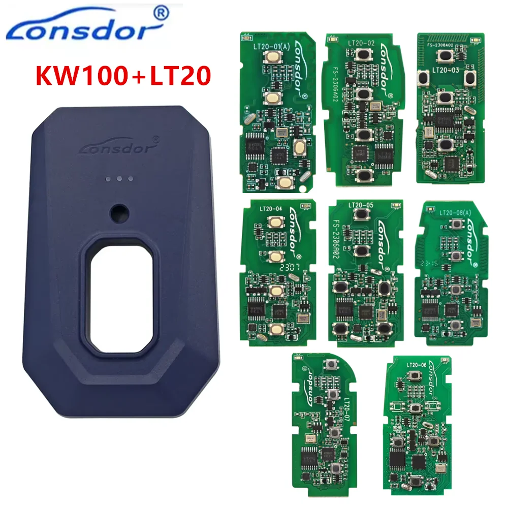 Lonsdor KW100 Can Generate LT20 Smart Remote Keys Support AKL All Keys Lost & Adding Keys for To-yota Le-xus Su-baru