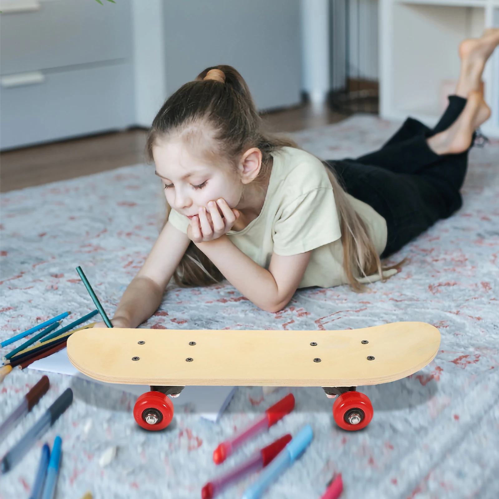 DIY Graffiti Skateboard Deck Blank Unfinished Board for Custom Artwork Perfect for Beginners Teens Blank Skateboard Decks