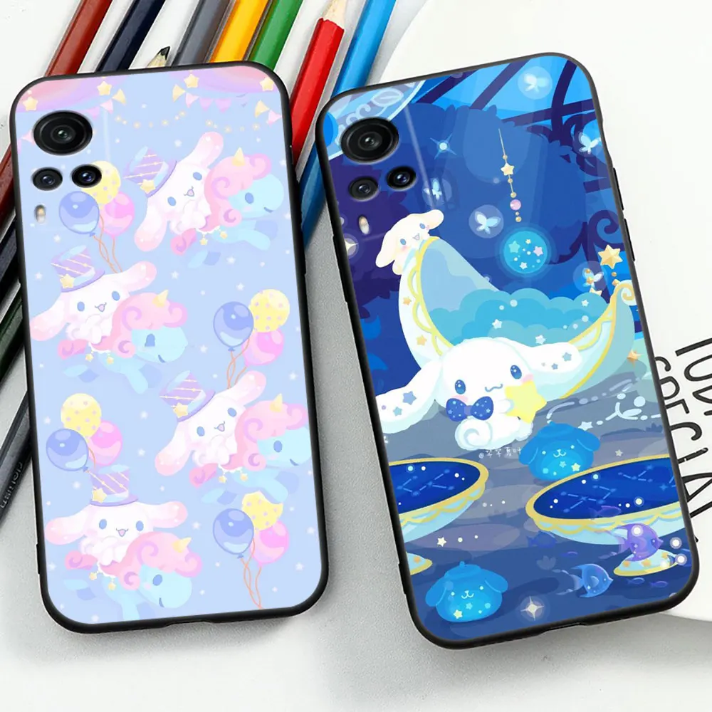 Cartoon Cinnamoroll Cute Phone Case For VIVO V29E V29 V27 V27E V25 V23 V23E V21 V21E V20 X90 X80 X70 X60 X50 Z1 Pro Cover Cqoues