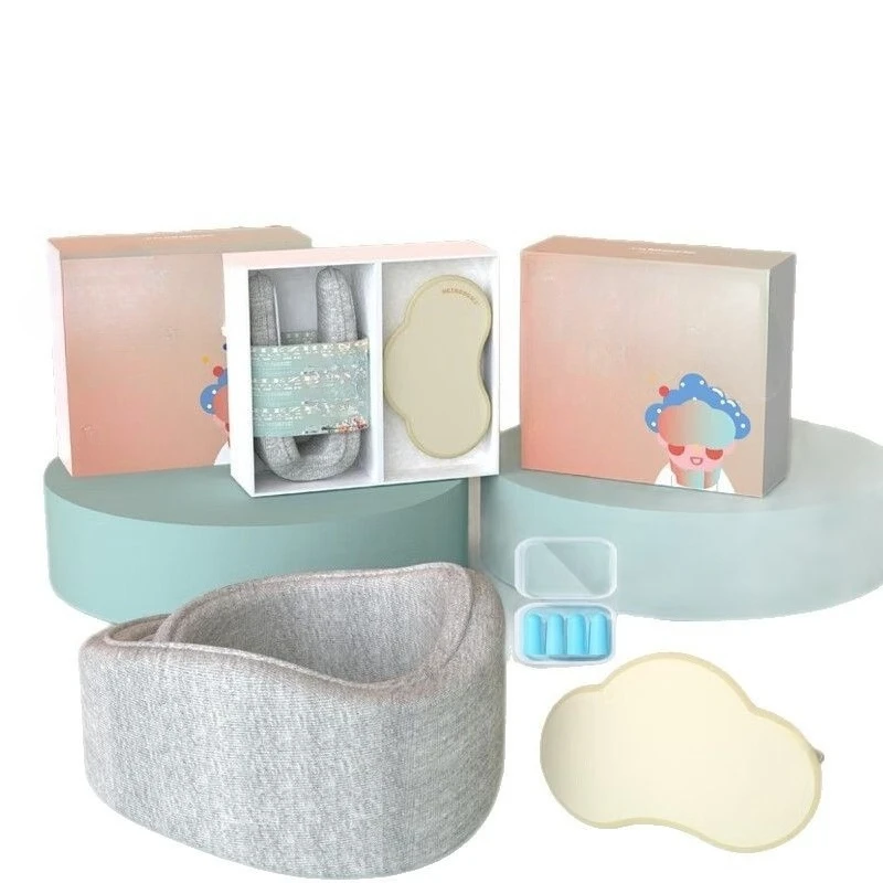 Sleeping cloud eye mask, neck protector, exquisite gift box, packed.
