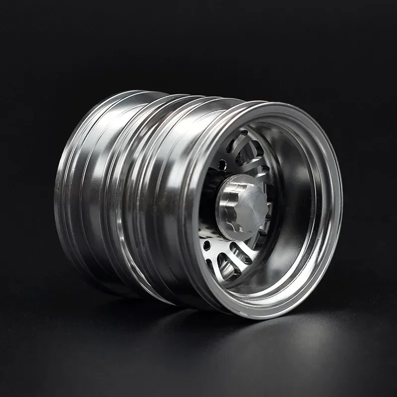 2pcs CNC Front&Rear Metal Alloy Wheel Rim For 1/14 Tamiya RC Truck car SCANIA R470 R620 FH12 ACTROS 3363 1851 TGX