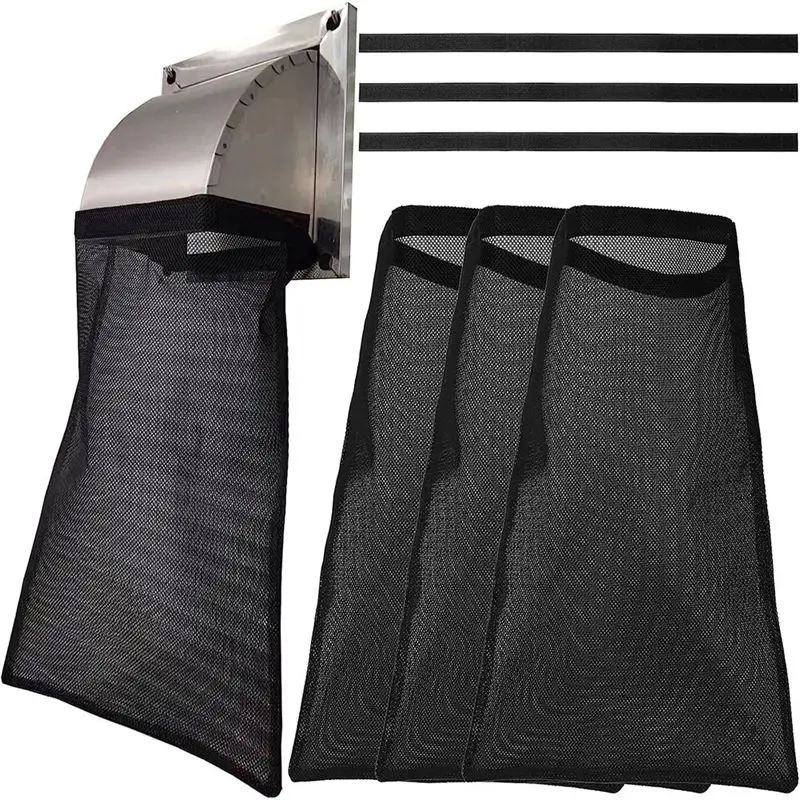 4 Pack Dryer Vent Lint Bags Lint Traps Polyester Lint Dust Bag For Outdoor Dryer Vents Capturing Lint And Dust