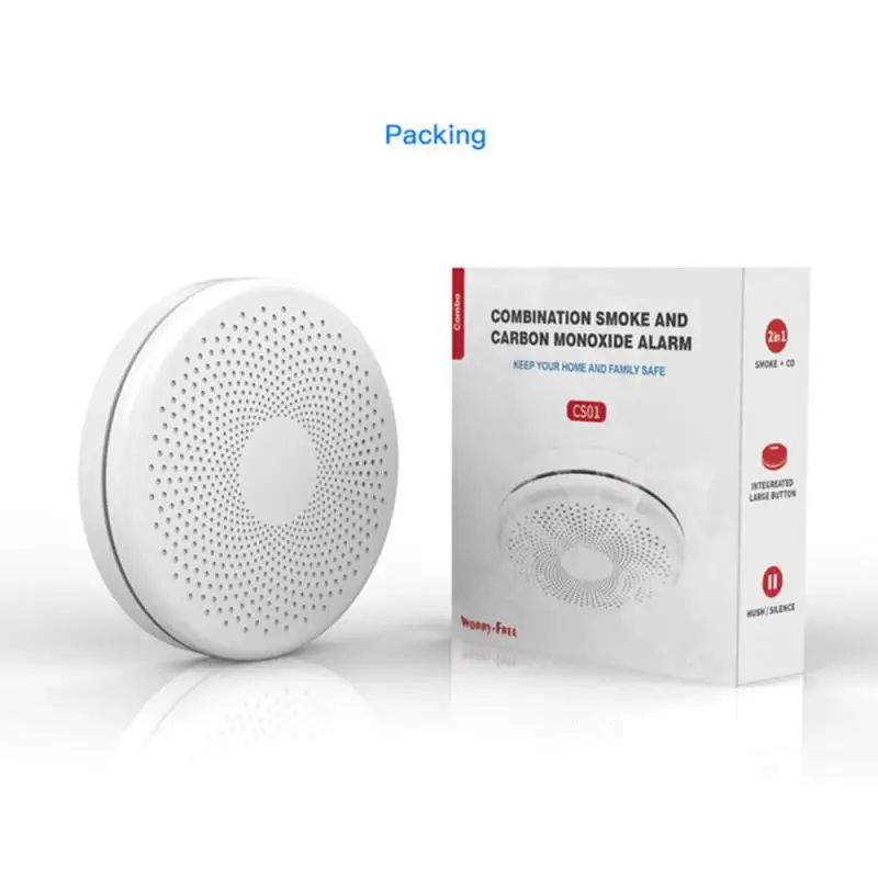 Fire Detector Remote Monitoring Wifi Tuya Carbon Monoxide Smoke Detector Smart Smoke Detector Smart Home Smoke Alarm Sensor