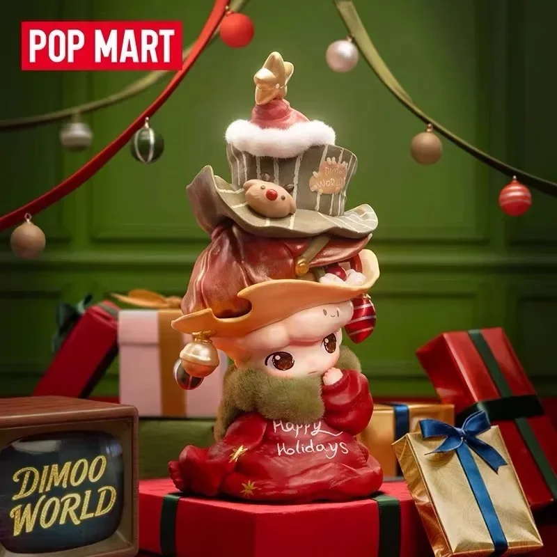 

POP MART DIMOO Christmas Tree Series Blind Box Cute Anime Figure Doll Toy Gift for Holiday Decoration