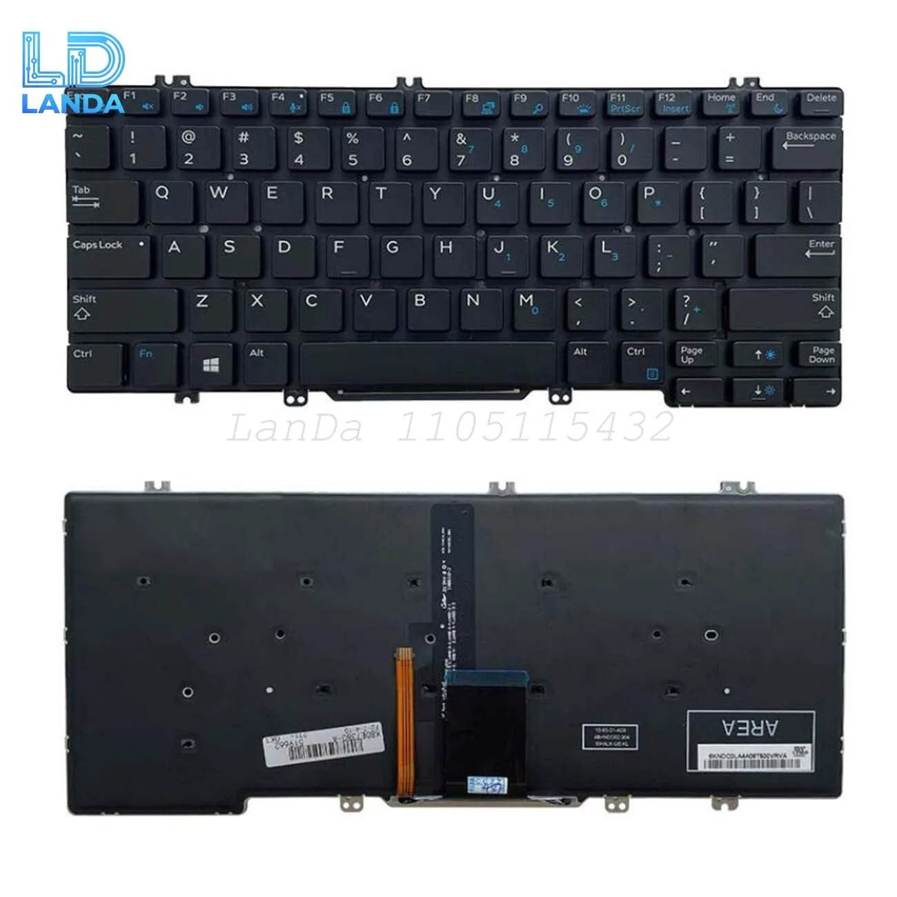 Keyboard For Dell Latitude E5280 5288 5289 7280 E7380 E7220 7290 US Backlit