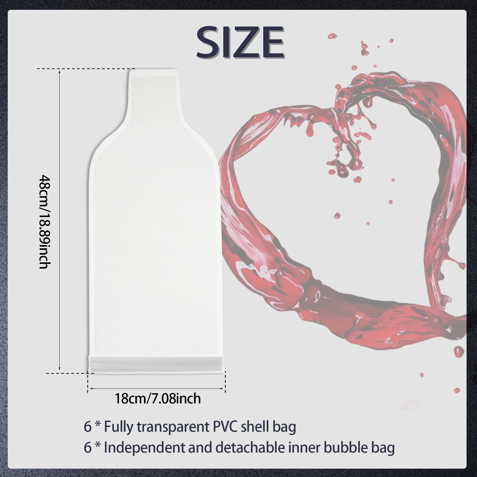 4~8Pcs Wine Protector Bag Reusable Bottle Shipping Sleeve Leak-proof Wine Bubble Wrap Sleeve Double Layer Wine Bottle Bag Travel