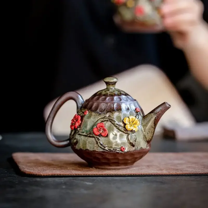12.5CM Chinese Vintage Ceramic Handmade Tea Set Tea Pot Tea Pot 150ml