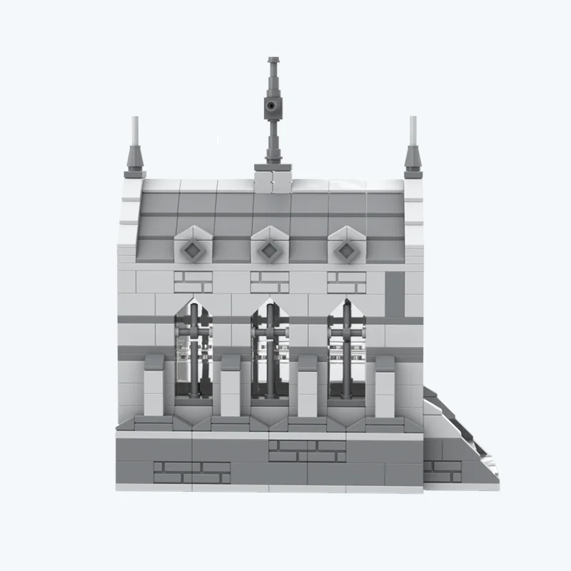 ビルディングブロック市教会 MOC アーキテクチャシリーズ小粒子パズル建物模型玩具