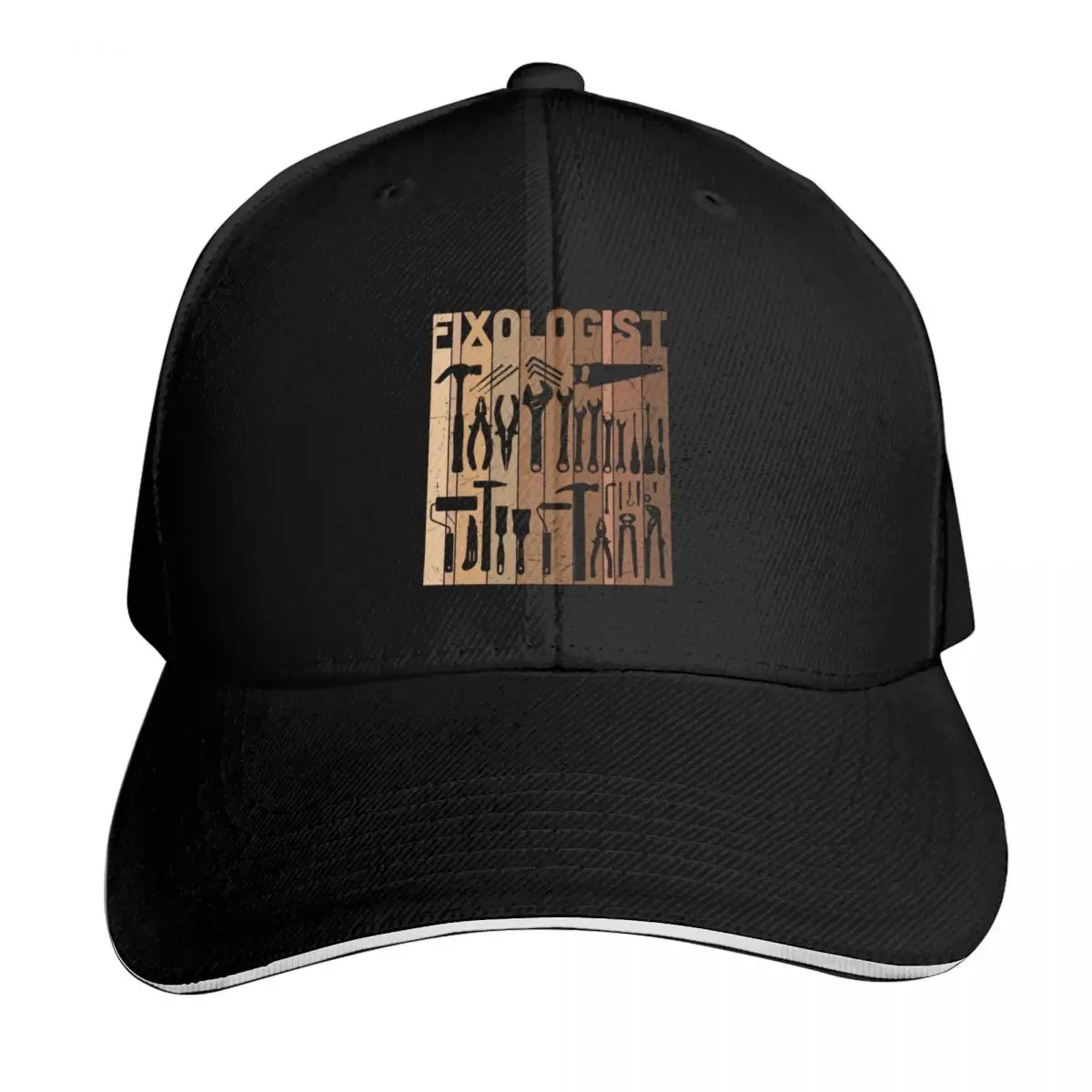 DIY enthusiast Baseball Cap Contrast Two Tone Brim Snapback Flat Bill Strapback Dad Hat