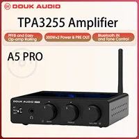 Douk Audio A5 PRO TPA3255 Receptor Bluetooth Amplificador Digital HiFi Clase D Amp Amplificador de Audio Estéreo