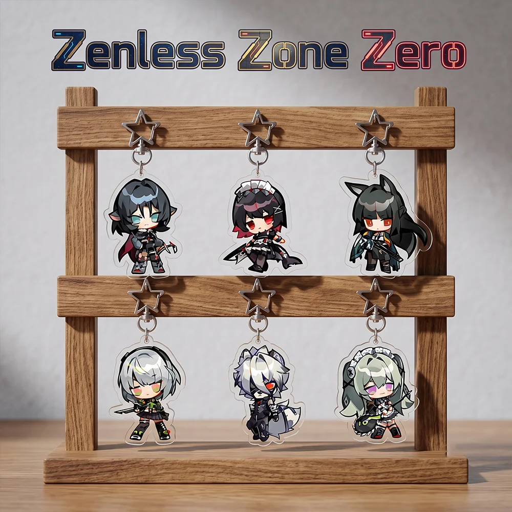 Zenless Zone Zero Game Keychains: Ellen Joe, Seth Lowell, Jane Doe, Von Lycaon, Nicole Pendant Bag Charm product photo