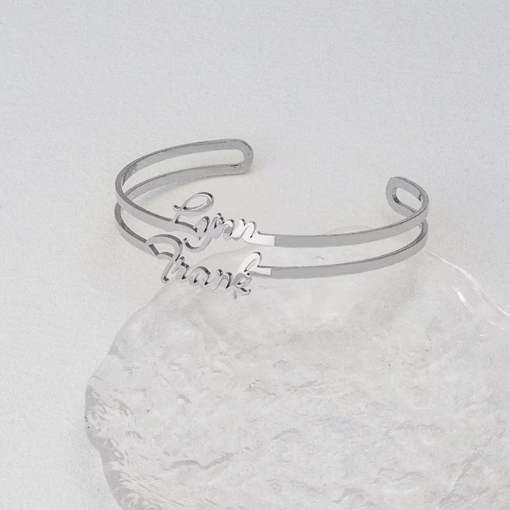 

Customized Personalized Name Bracelets, Stainless Steel Jewelry Name Bracelets, Women's Jewelry Jewelry