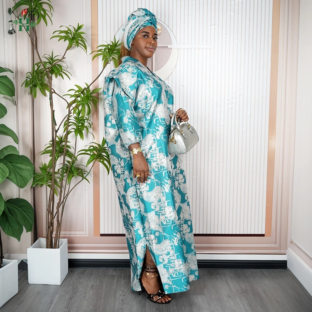 2025 Abiti da sera africani per le donne Moda Djellaba Musulmano Robe Abaya Abito da festa di nozze Nigeriano Viola Boubou Abbigliamento