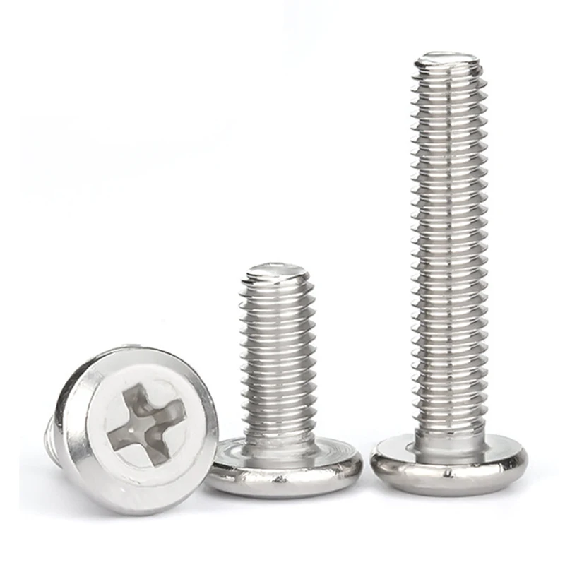 304 Stainless Steel Chamfer Countersunk Cross Screws, Bevel Flat Head Fasteners M8 M10 Acid Resistant Hardware 100‑Pcs