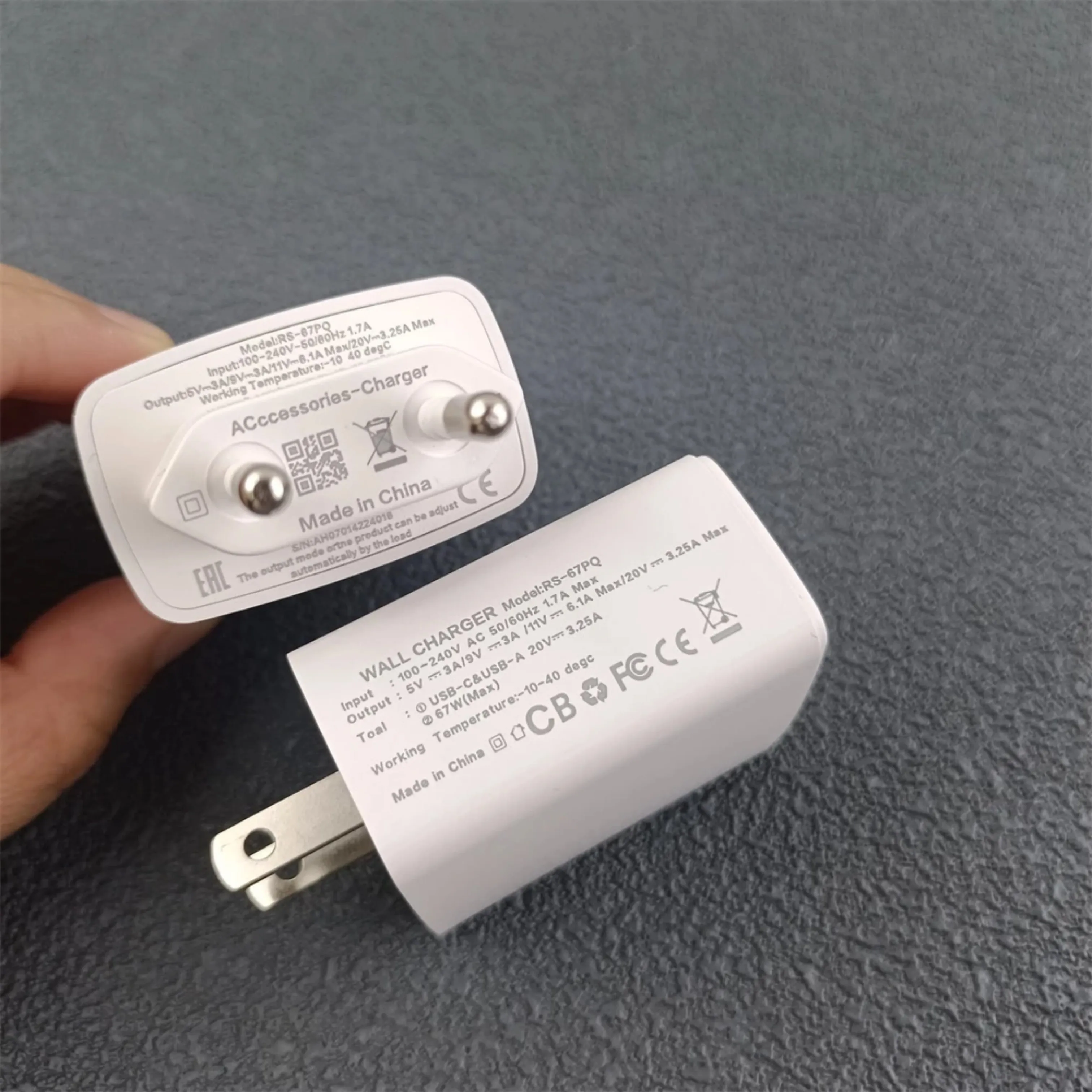 انفينيكس 67 واط الاتحاد الأوروبي الولايات المتحدة شاحن سريع 1A/1C ثنائي المنفذ الجدار شاحن محول الطاقة دعوى ل انفينيكس GT 20 30 برو نوت 30 40 50 H