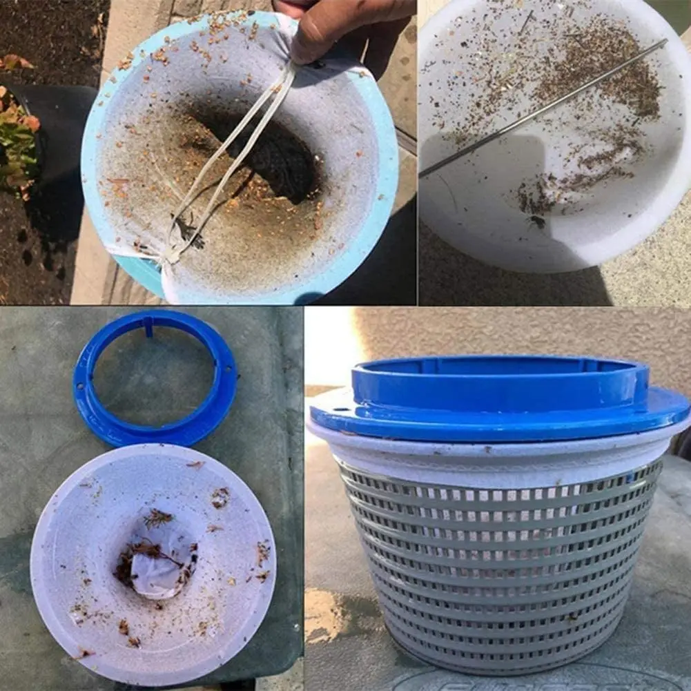 10Pcs Pool Skimmer Socks Skimmer Basket Filter Pool Filter Saver Socks, Swimming Pool Skimmer Socks for Filtering Leaves