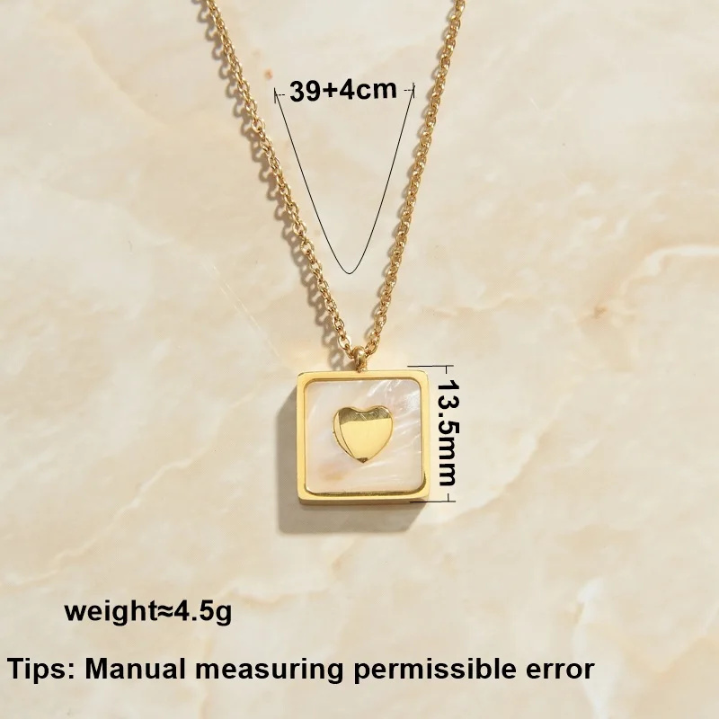 SOMMAR Newest Arrival Gold Plated women necklaces & pendants natural fritillaria heart tattoo choker Women jewelry