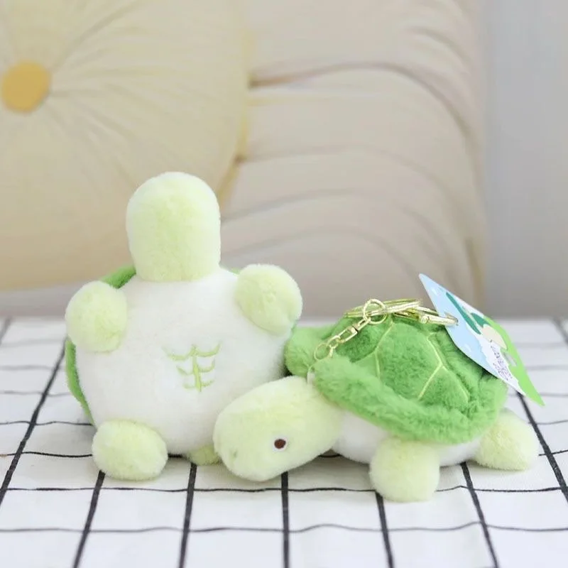 

Plush Pendant Keychain Turtle Figurine High Quality Doll Keychain Small Hanging Ornament Plush Doll