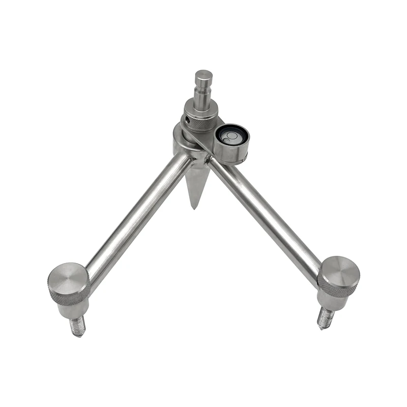 11cm Stainless Steel prism Pole Mini Tripod With blisters bubble for Leica and 58 Thread Surveying Instrument