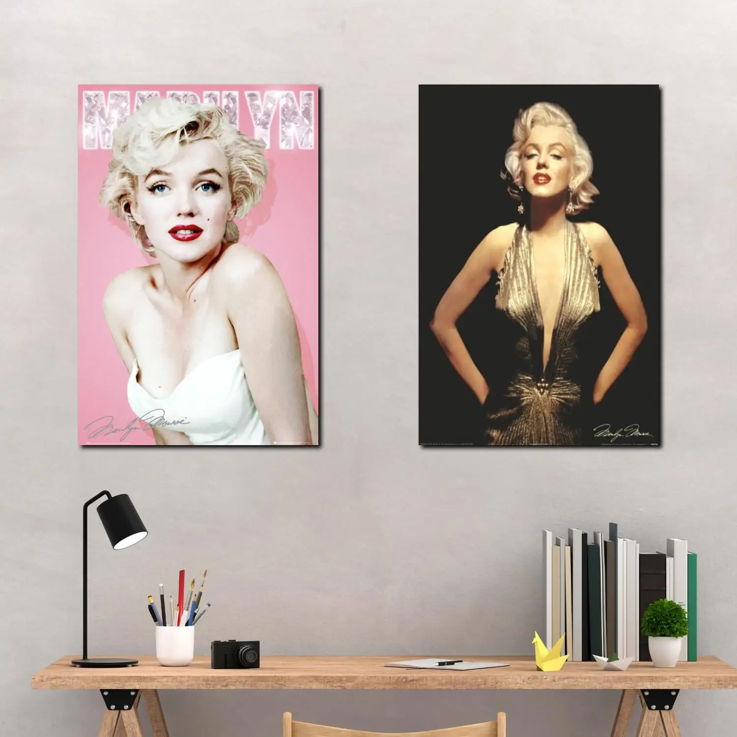 

Marilyn Monroe and James Dean Canvas Art Poster and Wall Art Picture Print Modern Family bedroom Decor Posters